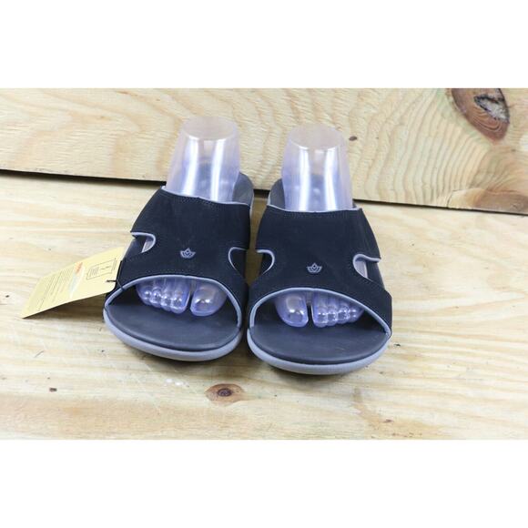 New Spenco Sandals Mens 12B Black Kholo Plus Orthotic Slides - Picture 2 of 6